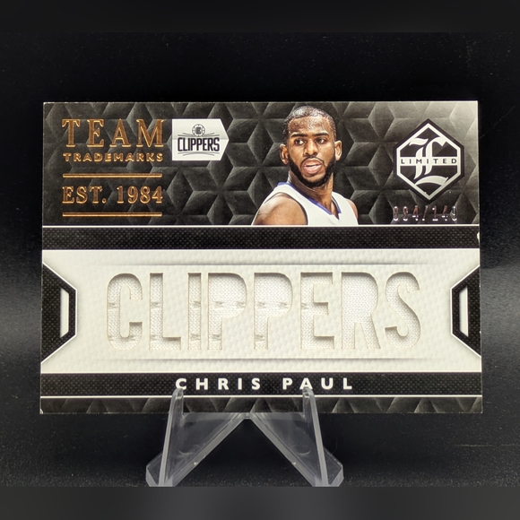 Chris Paul 2015-16 Panini Limited Team Trademarks Jersey Card #/149 LA Clippers - Picture 1 of 3